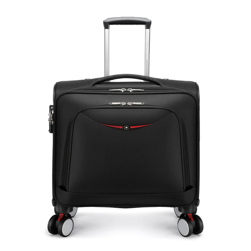 Unisex Travel Luggage Spinner Wheels Boarding Case Rolling Suitcase Wheeled on - Black Red Blue Green Brown Pink Grey