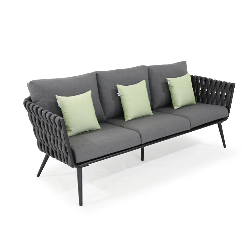 Lving Room Modern Sofa Set Furniture All Weather Outdoor Lazy Fabric Sofa Rattan Garden Sofas for Patio