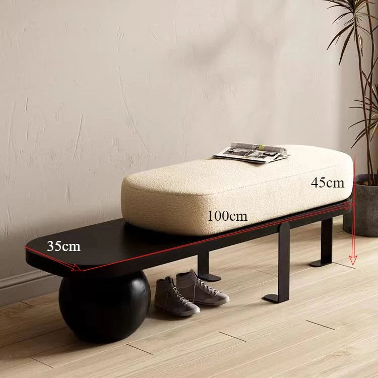 Creative Solid Wood Living Room Furniture Home Door Shoe Bench Porch Bedroom Bedside Bench Ottoman Storage Nordic Furniture