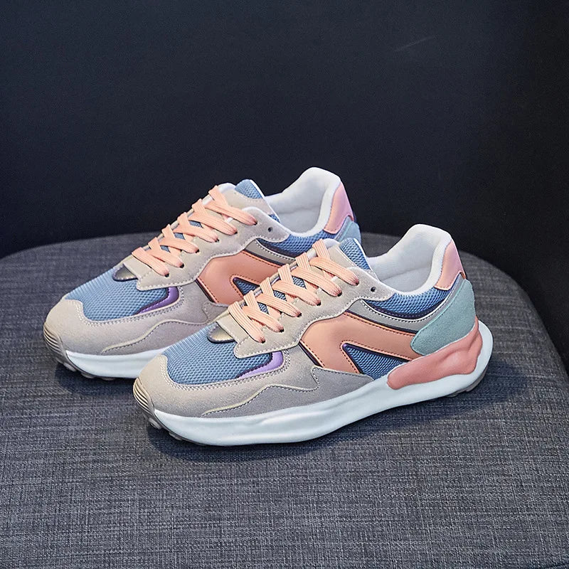 Women's Sports Shoes Casual Shoes Fashionable Women's Soft Flat Shoes Breathable and Shock-absorbing Lightweight Easy To Run