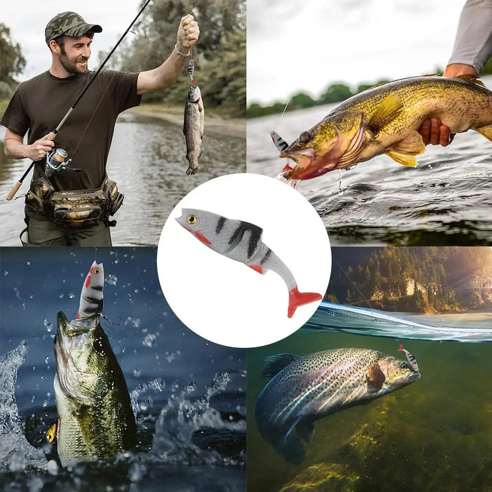 1pcs Fishing Lures Life like Bass Fishing Lure Swim Bait Unique Articulated Swim Baits Flexible Fishing Accessories