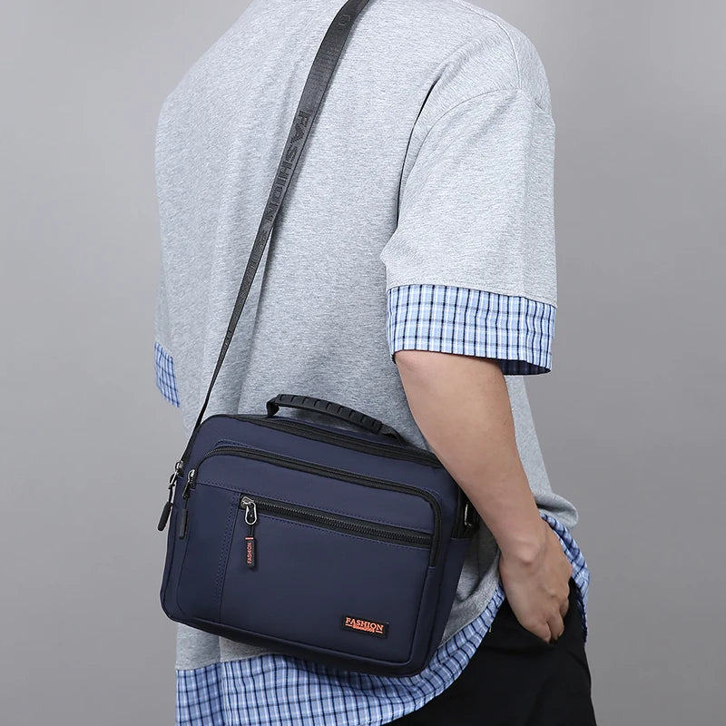 New Men's Single-Shoulder Bag - High-End Business Crossbody Bag With Simple And Versatile Design For All Occasions