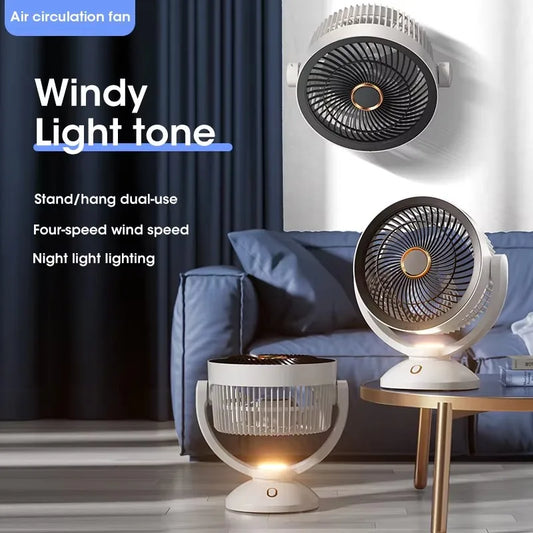 Multifunctional Electric Fan Circulator Wireless Portable Home Quiet Ventilator Desktop Wall Ceiling Fan Air Cooler