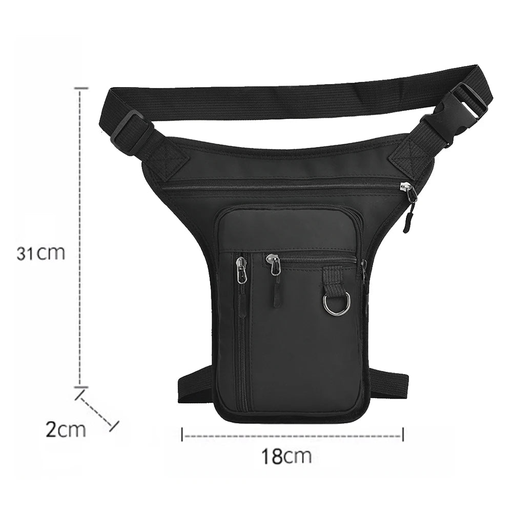Men Drop Leg Bag Waist Bag Waterproof Men Fanny Pack Phone Purse Motorcycle Riding Shoulder CrossBody Thigh Hip Belt Waist Bags