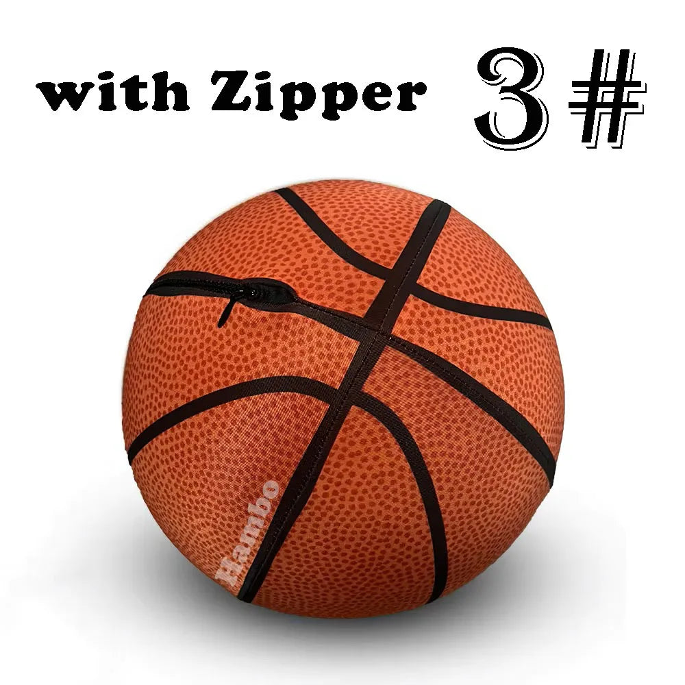 Indoor Silent Basketball Cloth Cover Size7#/6#/5# Soft High Elastic Foam Mute Ball No Noise Sports Ball Adults &Child Sport Game