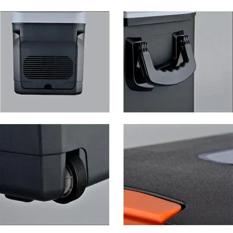 35L Mini Refrigerator Cold & Warm Dual-purpose Portable Outdoor Camping Fridges Food Drinks Cooler with LED Smart Display