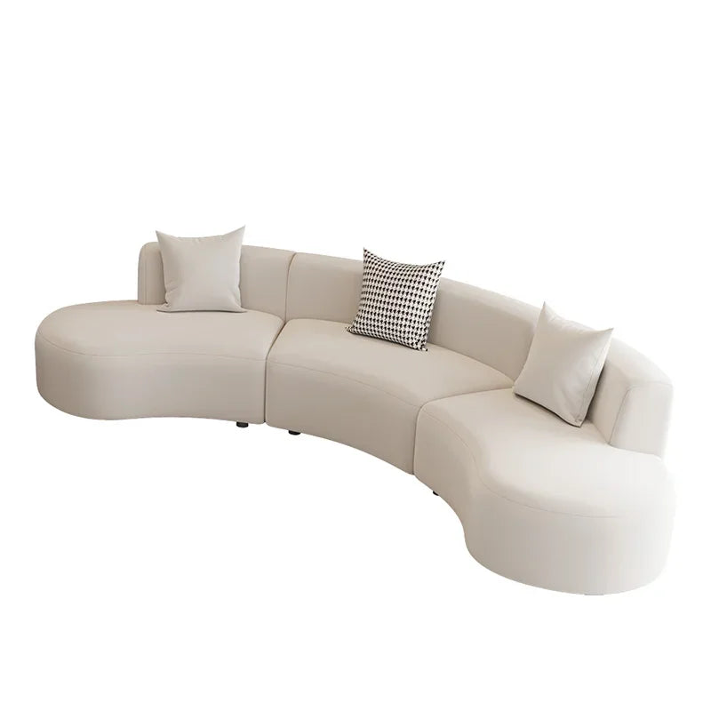 Moder White Sofa Minimalist Individual Curved Nordic Loveset Sofa Arm Recliner Living Room Oturma Odası Kanepeleri Furniture