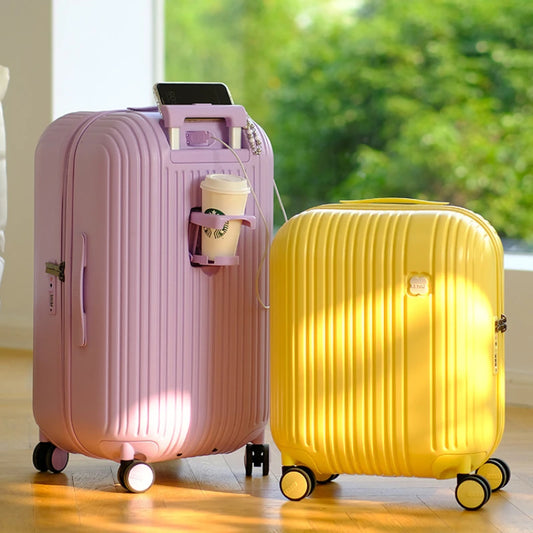 20 Inch Rolling Luggage Case 26 Inch Drop Resistant Suitcase Lightweight Small Password Box Trolley Travel Luggage Gift Box 24
