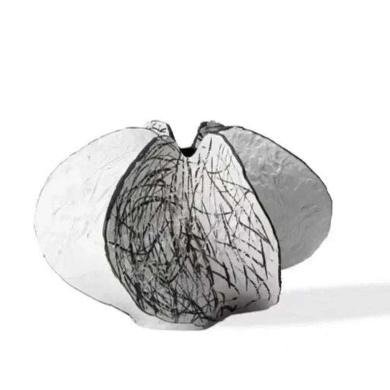 Wabi-Sabi Hand Painted Vases Abstract Art Carambola Moulding Living Room Table Vase Creative Desktop Ornament Home Decorations