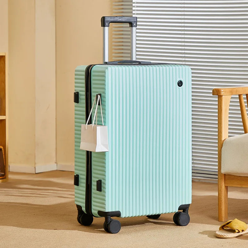 Business Luggage 1PC 20 24 28 Inch Lightweight Carry-on Trolley Case Korean Center with Combination Lock and Hook Suitcase