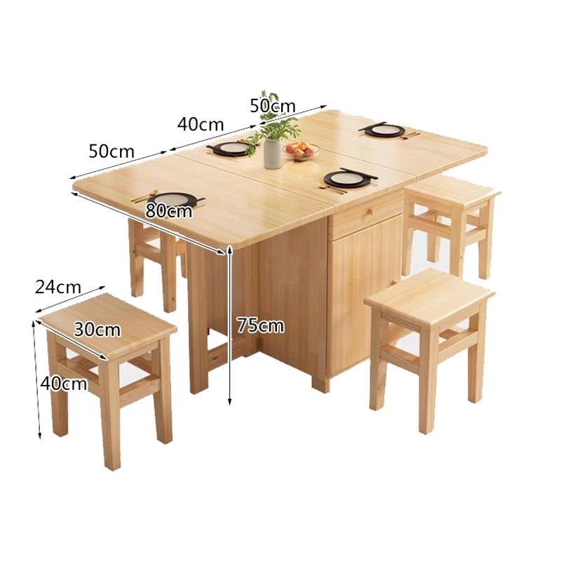 Simple Style Dining Table Decoration Luxury Minimalist Folding Tables Modern Mesas Y Sillas De Comedor Living Room Furniture