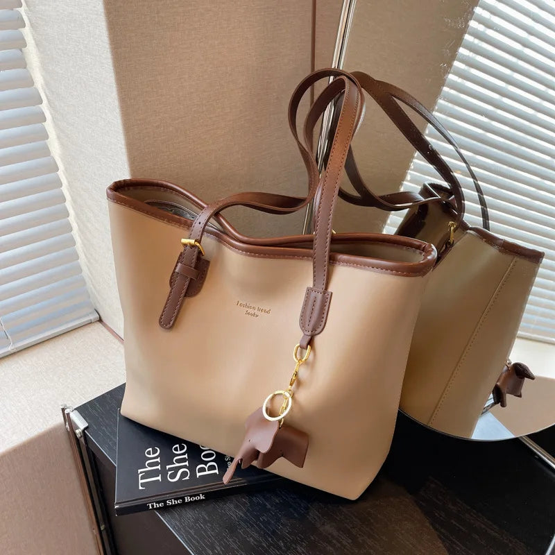 2025 Large Tote Bag Women Stylish Shoulder Purse Autumn Winter Fashion Boho Casual Commuter Bag Elegant Spacious Handbag