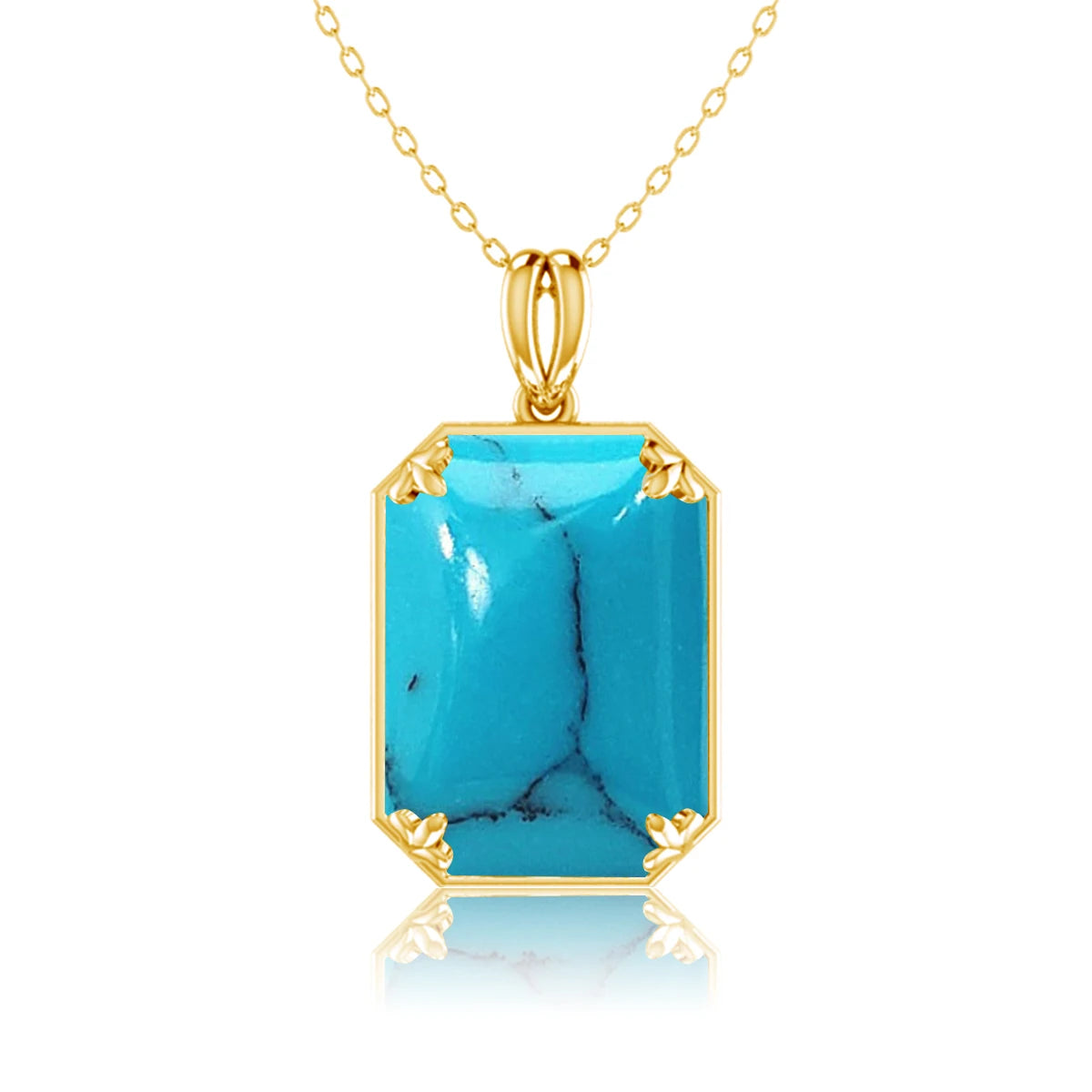 585 Gold Plated Pendants and Necklaces Real Solid 925 Sterling Silver Woman Pendants for Fine Jewelry