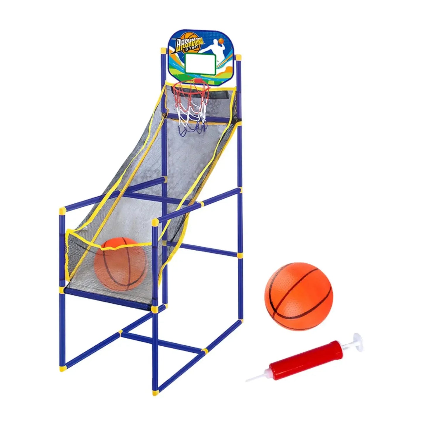 Indoor Basketball Shooting Machine Room Basketball Hoop Kids Arcade Basketball Game Set Sports Playset Basketball Training Toy