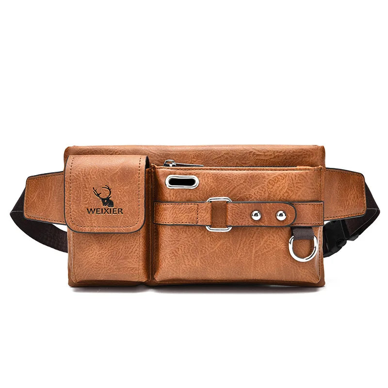 Crossbody Bag Mens Bags Multifunctional Fanny Packs for Men Waist Pack Hip Sack Man Belt Pouch Men's Male Luggage