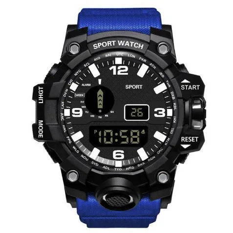 Men's Watch LED Digital Men Sport Watches Fitness Electronic Watch Multifunction Military Sports Watches Clock Kids Gifts