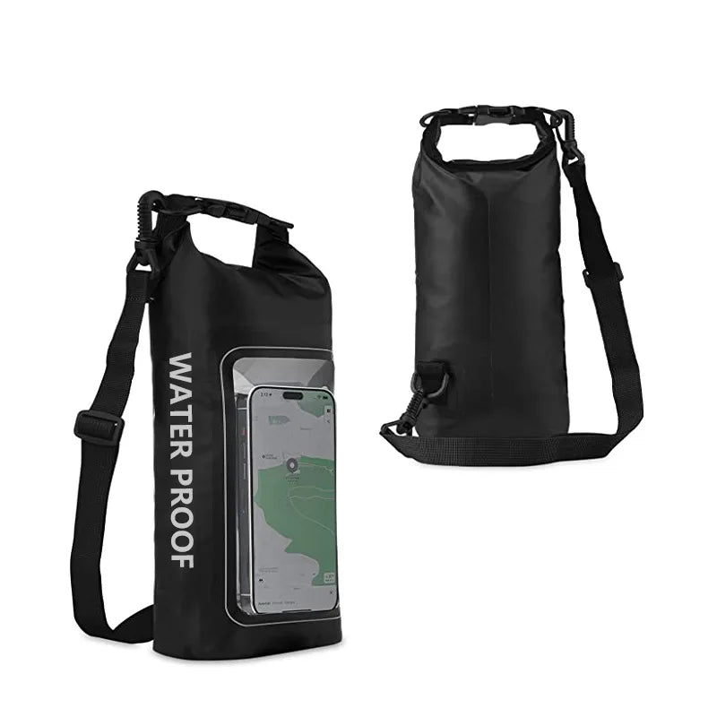 5L Camping Equipment River Trekking Dry Bag,Touch Screen PVC Waterproof Bags, Outdoor Sports Bags For Drifting Rafting Surfing