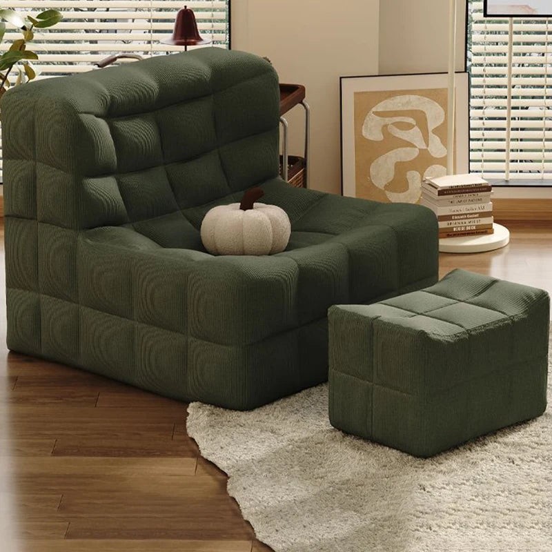 Relaxing Lazy Sofa 1 Person Living Room Corner Sofas Single Nordic Modern Cheap Sofas for Adult Bedroom Family Home Furniture