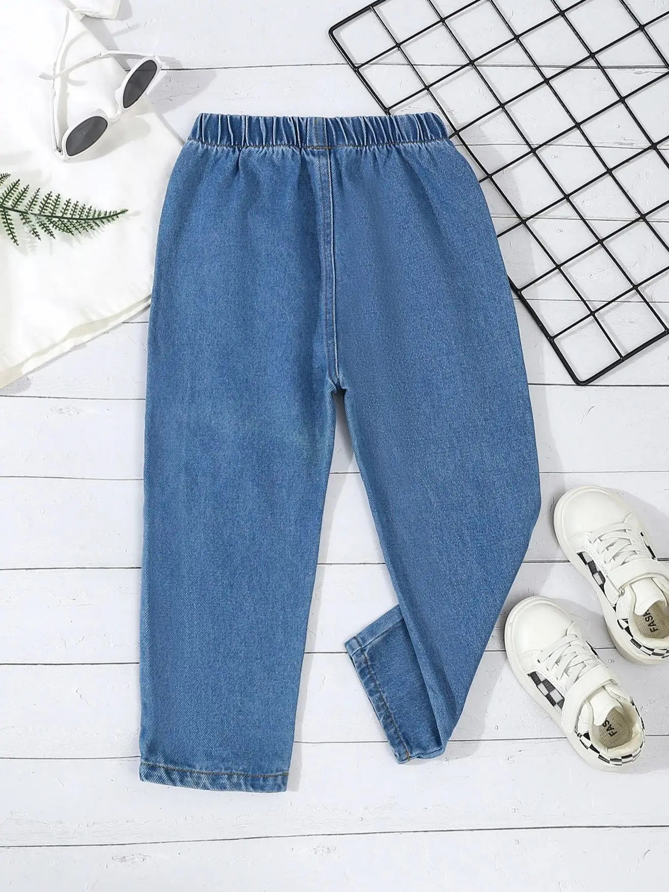 Boys' Small-Leg Pants, Spring & Fall Style, Pure Color Baby Boy Jeans, New Kidsren's Jeans, Autumn Long Pants