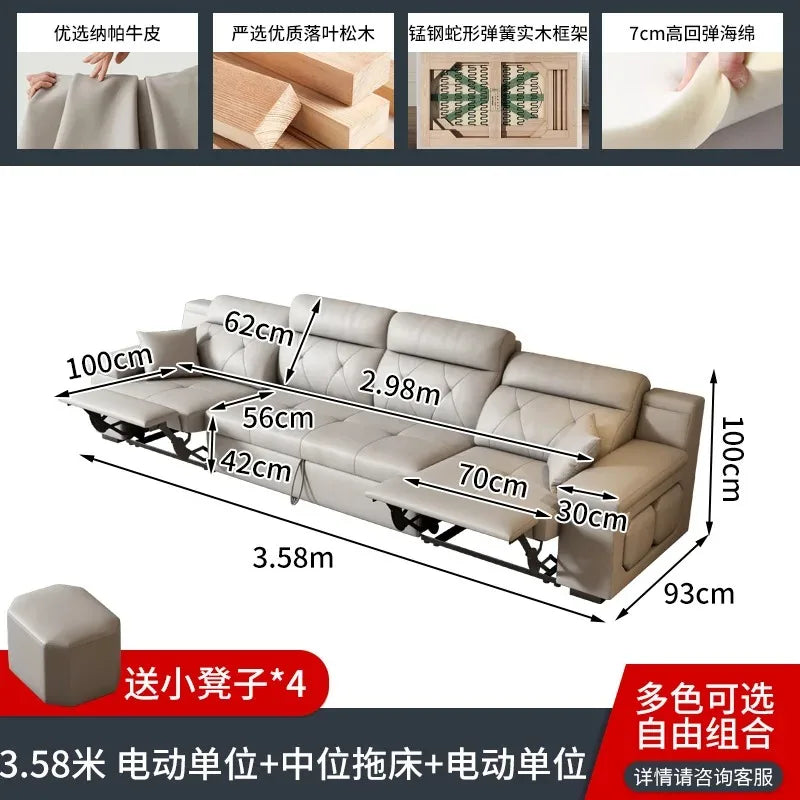 Water Proof Living Room Sofa Armrest Electric Lounges Bedroom Living Room Sofas Recliner Luxury Divano Adhd Home Furniture