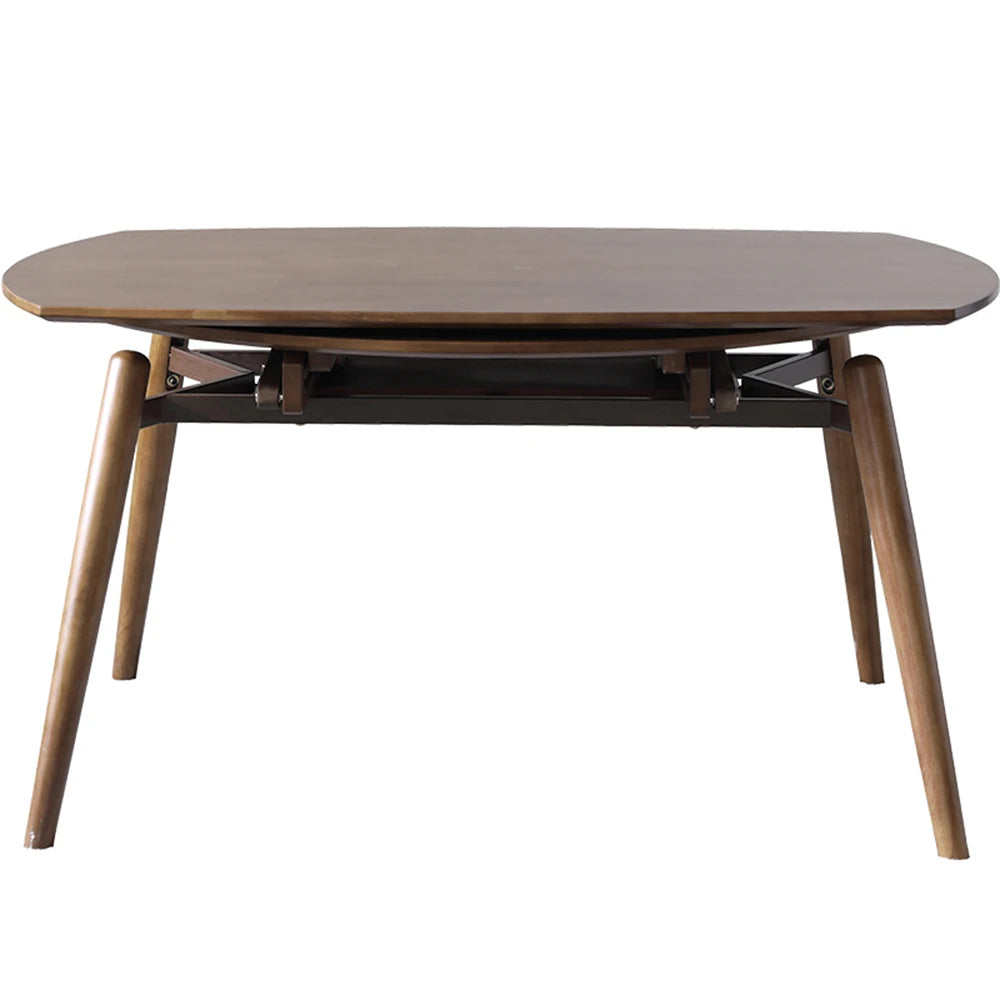 Household Living Dining Table Luxury Extendable Heat Resistance Dining Table 8 Seater Retro Style Mesa Plegable Home Decoration
