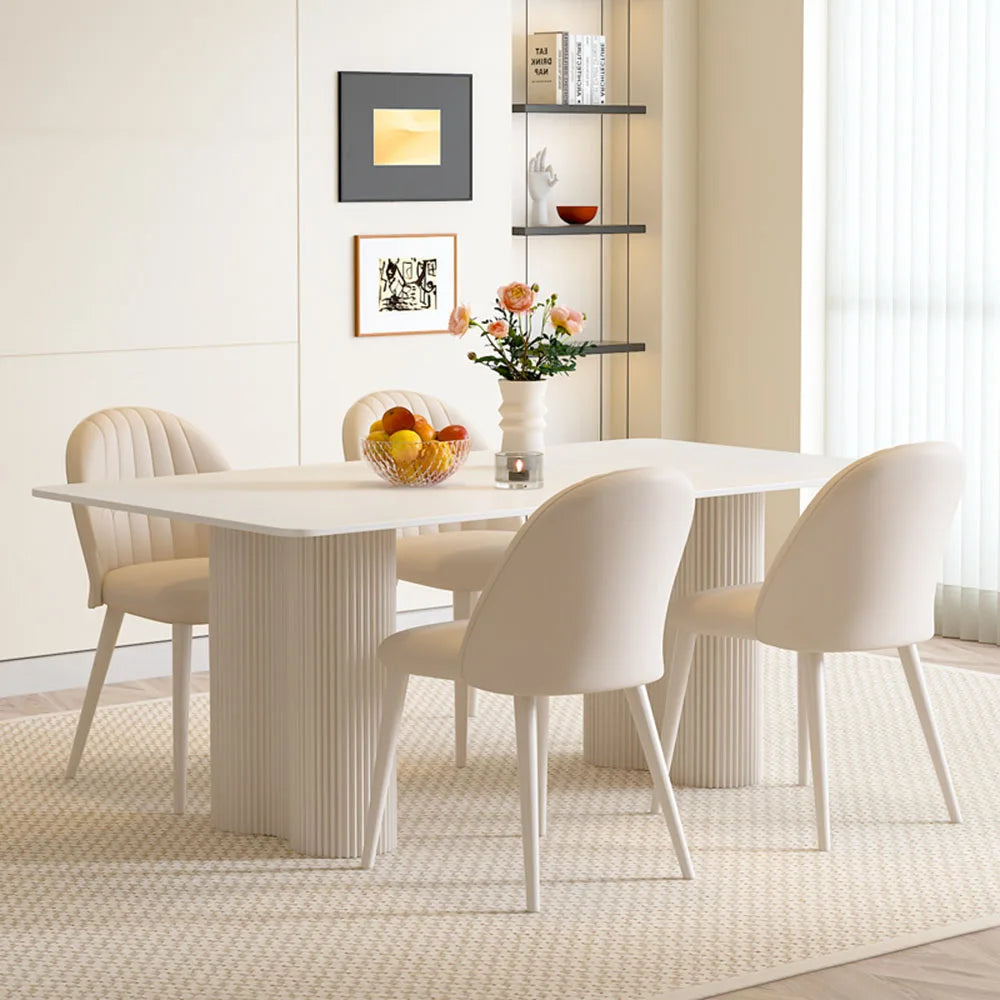 Rectangle Modern Dining Table Luxury Balcony Nordic Breakfast Dining Table Waterproof Design Muebles De Cocina Furnitures