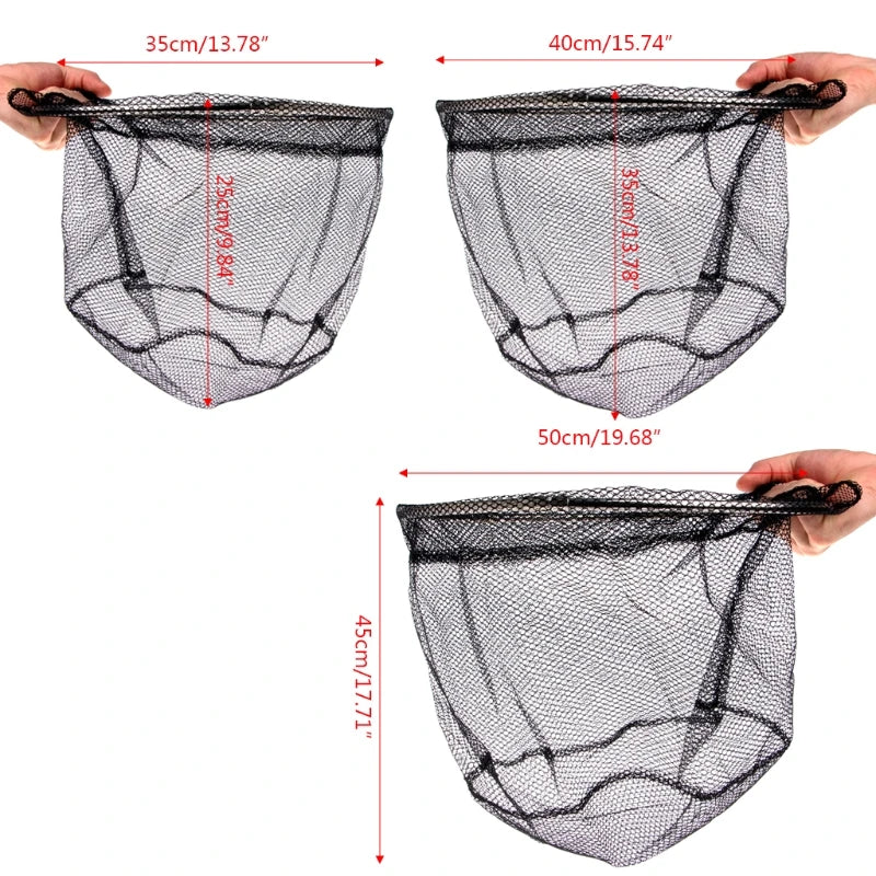 Fly Fishing Net Fish Landing Net Detachable Stainless Steel Frame And Soft Material Mesh Perfect For Catch And Release