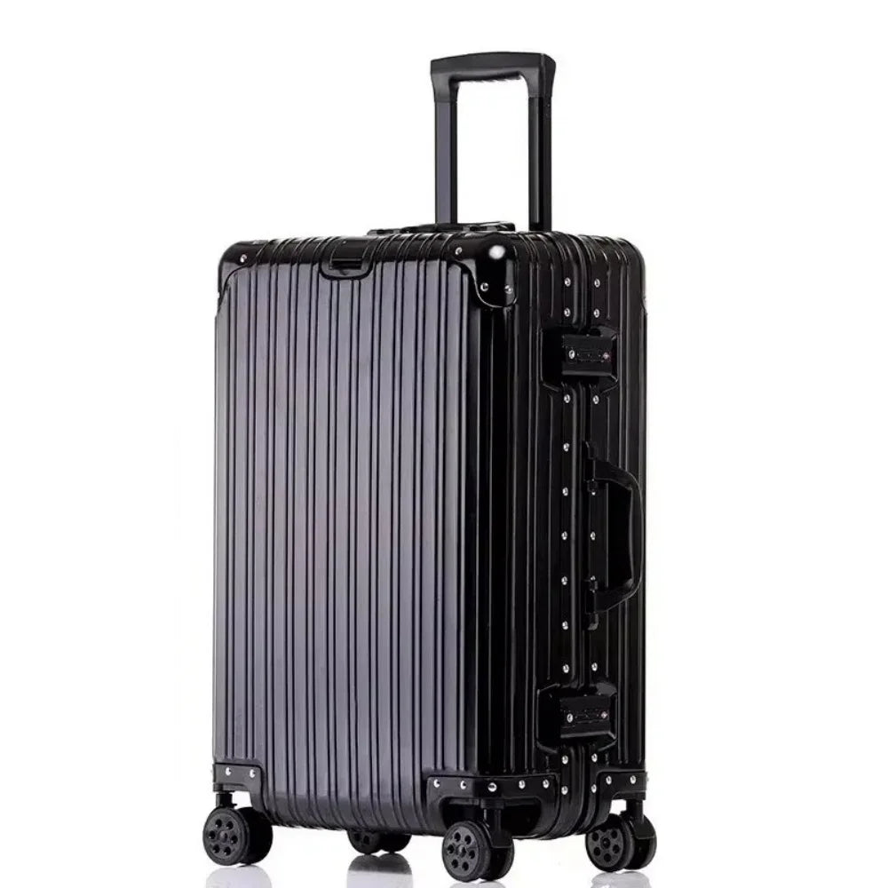 All Aluminum-magnesium Alloy Suitcase High Quality Rolling Luggage 20/24/26/29'' Trolley Luggage Travel Carry-On Cabin Suitcase
