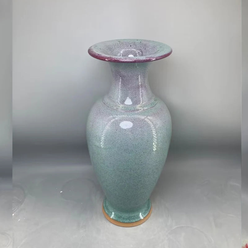 ceramic vase home decor Jun China appreciation bottle handicraft decoration interior general bottle floreros vases High 35 cm