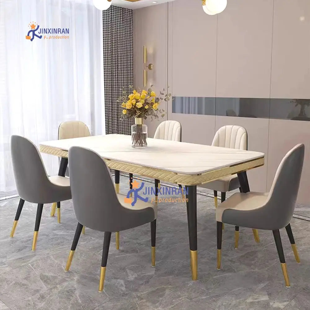 Manufacturers Selling Dinning Room Furniture Dining Tables Set Marble Top Modern Dinning Table