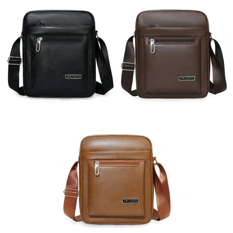 Men's Crossbody Bag Vintage Fashion Casual Business Large Capacity Handbag Practical And Durable Male's Shoulder Bags