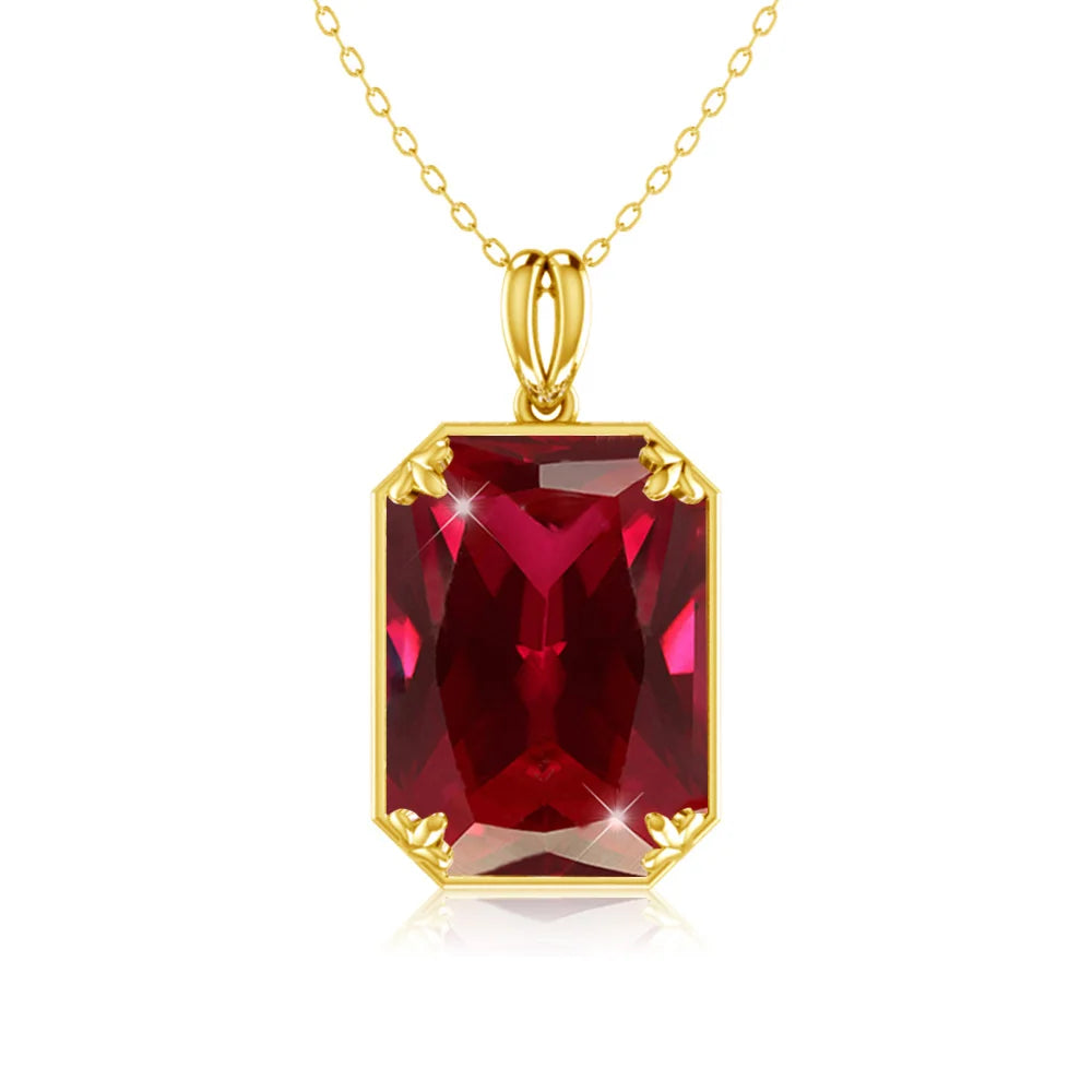 585 Gold Plated Pendants and Necklaces Real Solid 925 Sterling Silver Woman Pendants for Fine Jewelry