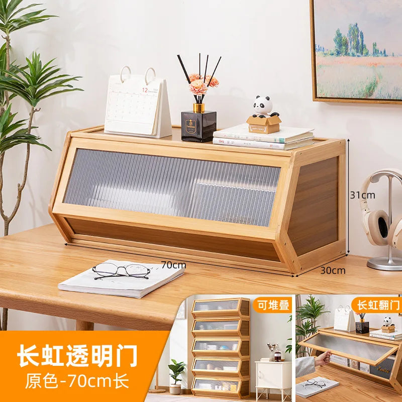 Multi functional stackable storage cabinet with lid, miscellaneous storage box, household storage box, bedside cabinet