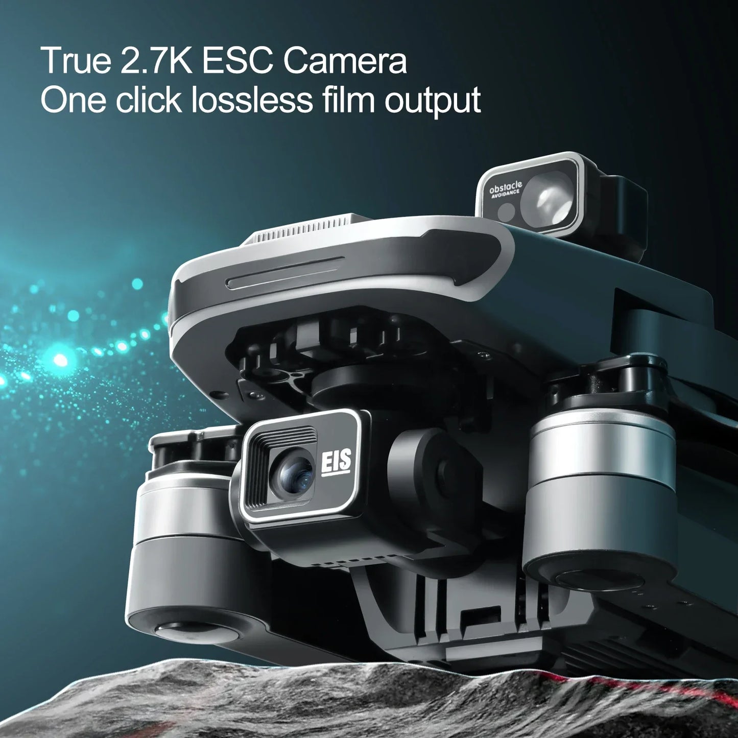 S155 GPS Drone Professional HD Camera 7.2-inch Touch Screen 3-Axis Gimbal EIS Relay Aircraft Laser Obstacle Avoidance Dron Toy