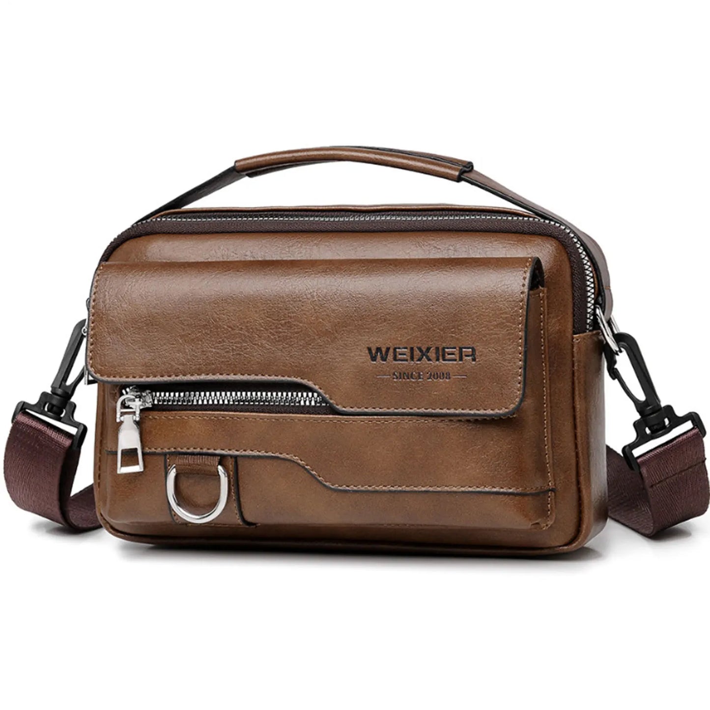 Men's Bag,Versatile Stylish Satchel Bag,PU Leather Waterproof Elegant Cross-body Satchel Bag,For Business Casual Daily Commute