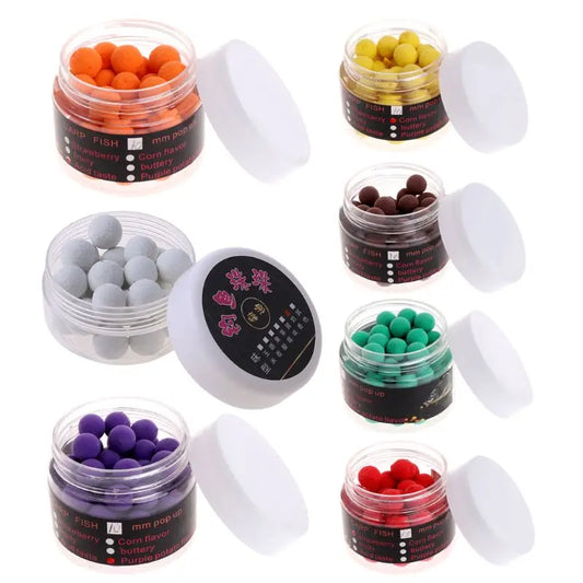 Floating Fishing Lure with Beads, Artificial Baits, Flavor Smell, Carp, 1 Box