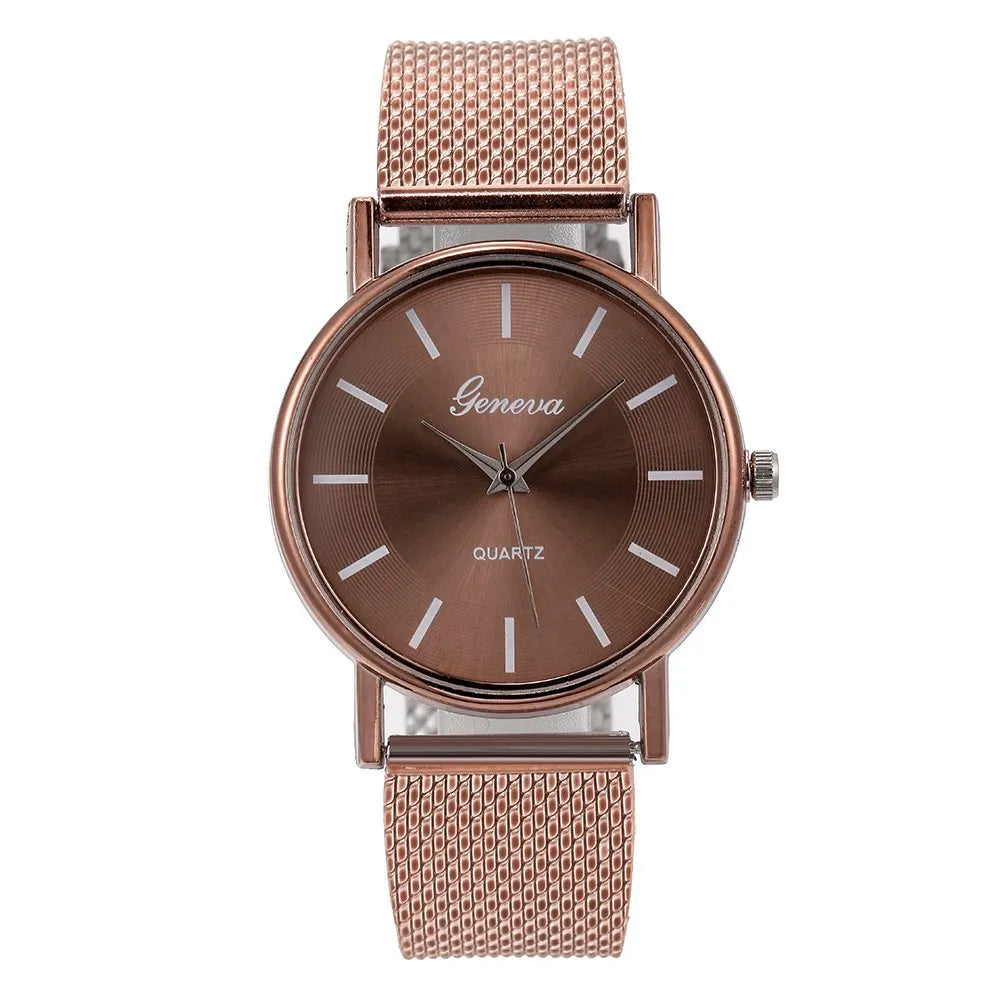 Women Watches Luxury Fashion Mesh Belt Watch For Ladies Elegant Bracelet Waterproof Quartz Wristwatch Top Clock Lover Watch