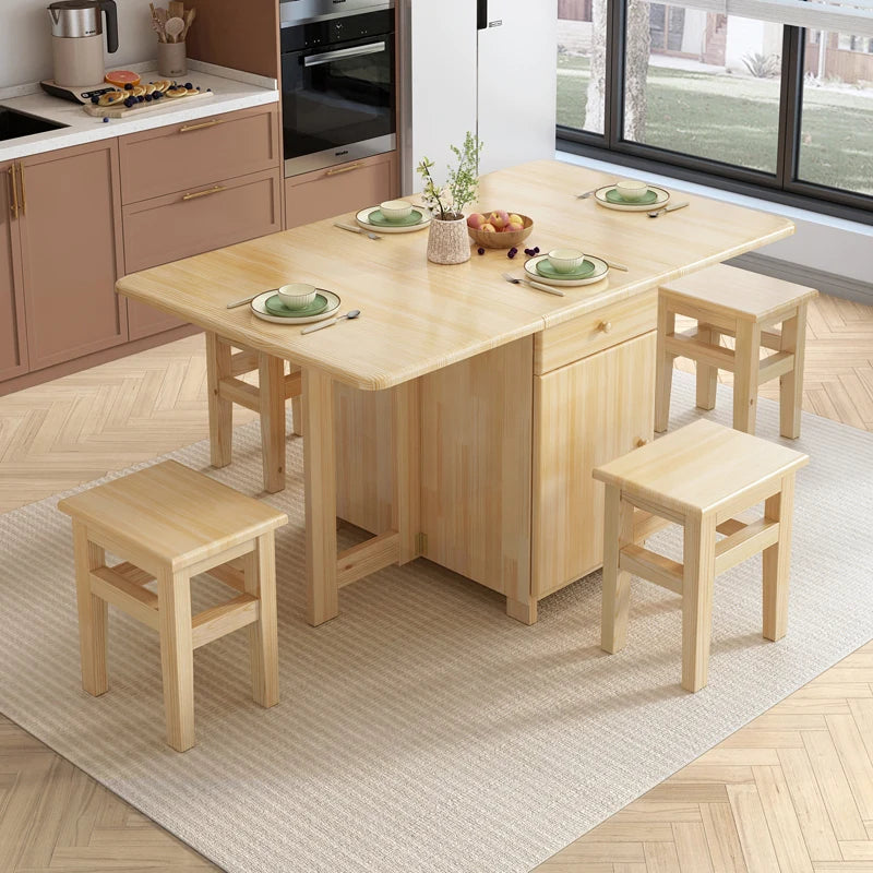 Simple Style Dining Table Decoration Luxury Minimalist Folding Tables Modern Mesas Y Sillas De Comedor Living Room Furniture