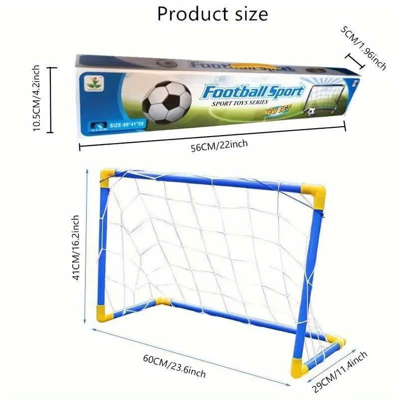 Children'S 2-In-1 Soccer Goal, 60CM, Suitable for Indoor and Outdoor Sports Activities Fitness and Ball Games Easy To Assemble