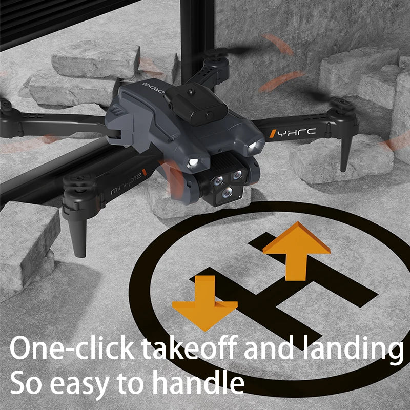 Drone Profesional 8K HD Wide Angle Camera Unmanned Obstacle Avoidance Aerial Photography Optical Flow Foldable Quadcopter Gifts