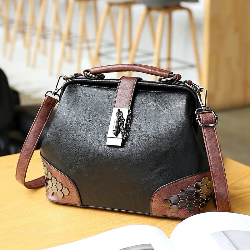 Women's Shoulder Bag Women's Handbag Fashion Purse Vintage Leather Bag Large Capacity Handbag Inclined Shoulder Bag Mom's Bag