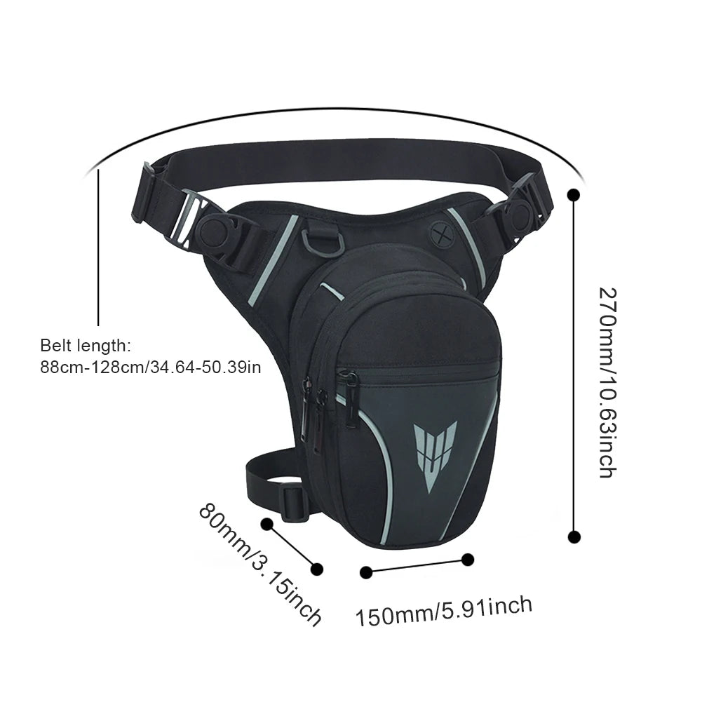 Men Drop Leg Bag Waist Bag Waterproof Men Fanny Pack Phone Purse Motorcycle Riding Shoulder CrossBody Thigh Hip Belt Waist Bags