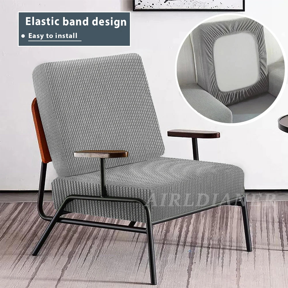 Patio Sofa Covers Jacquard Elastic Sofa Slipcovers for Outdoor Garden Sectional Sofa Seat Cover Solid Colors Washable