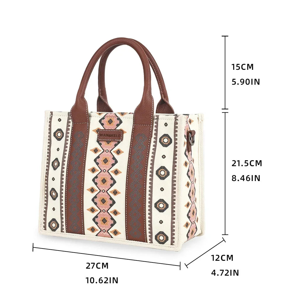 Women's Bohemian Tote Bag European Retro Trendy Single-Shoulder Crossbody Handbag for Stylish Casual Fashion Maternity Bag