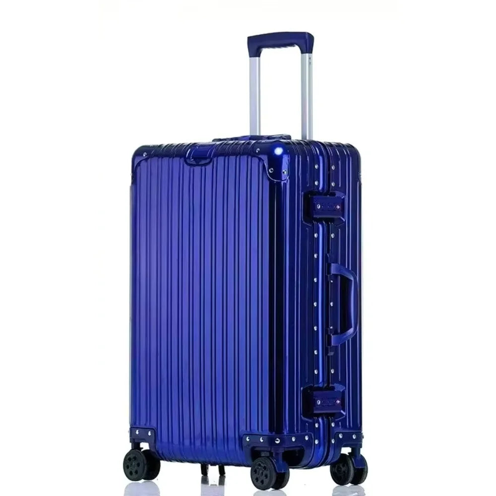All Aluminum-magnesium Alloy Suitcase High Quality Rolling Luggage 20/24/26/29'' Trolley Luggage Travel Carry-On Cabin Suitcase