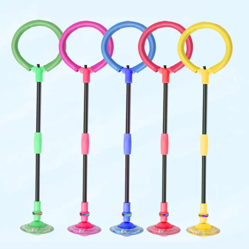 Flash Jumping Rope Ball Kids One Foot Outdoor Fun Sports Children Jumping Force Reaction Training Swing Ball Child-parent Games