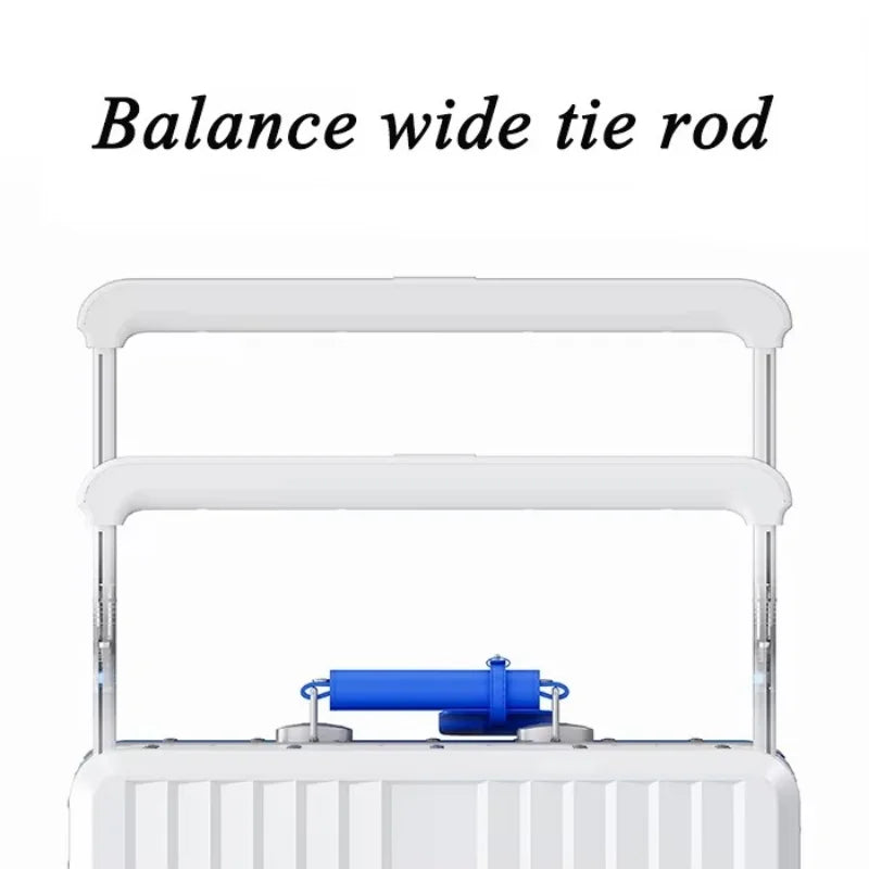 Wide Handlebar Suitcase Rolling Luggage Large Capacity Aluminum Frame Trolley Case with Colorful Silent Spinner Wheels TSA Lock