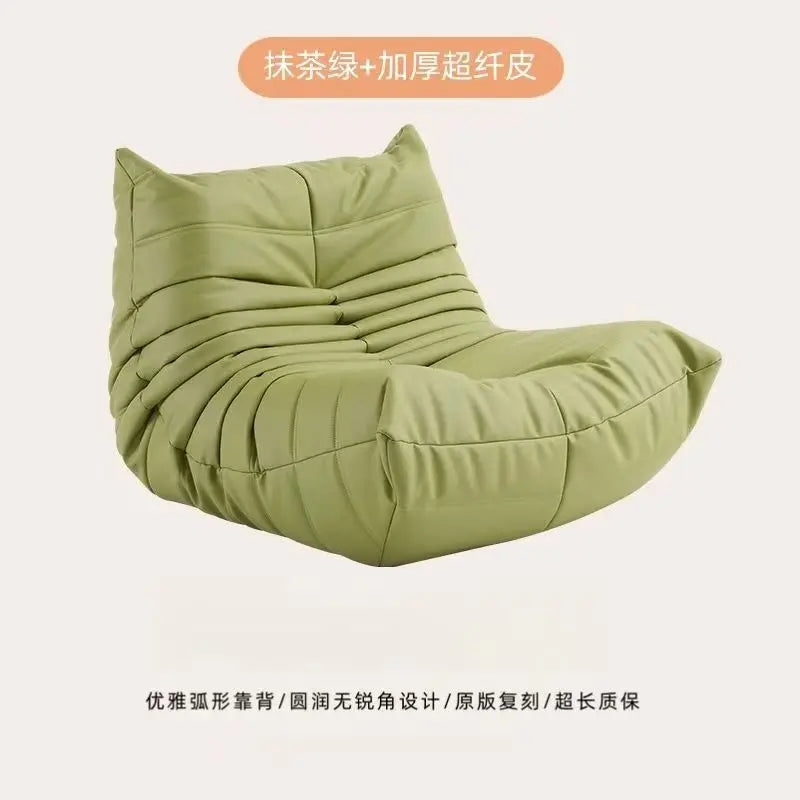 Cream wind original caterpillar sofa bedroom living room reclining sleeping lazy sofa recliner sofa set living room furniture
