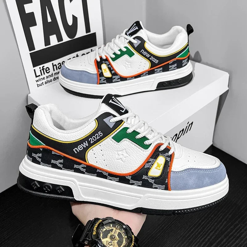 Men's Shoes, Spring 2025 New Printed German Training Board Shoes, Versatile, Niche, High-end, Sports and Leisure Shoes