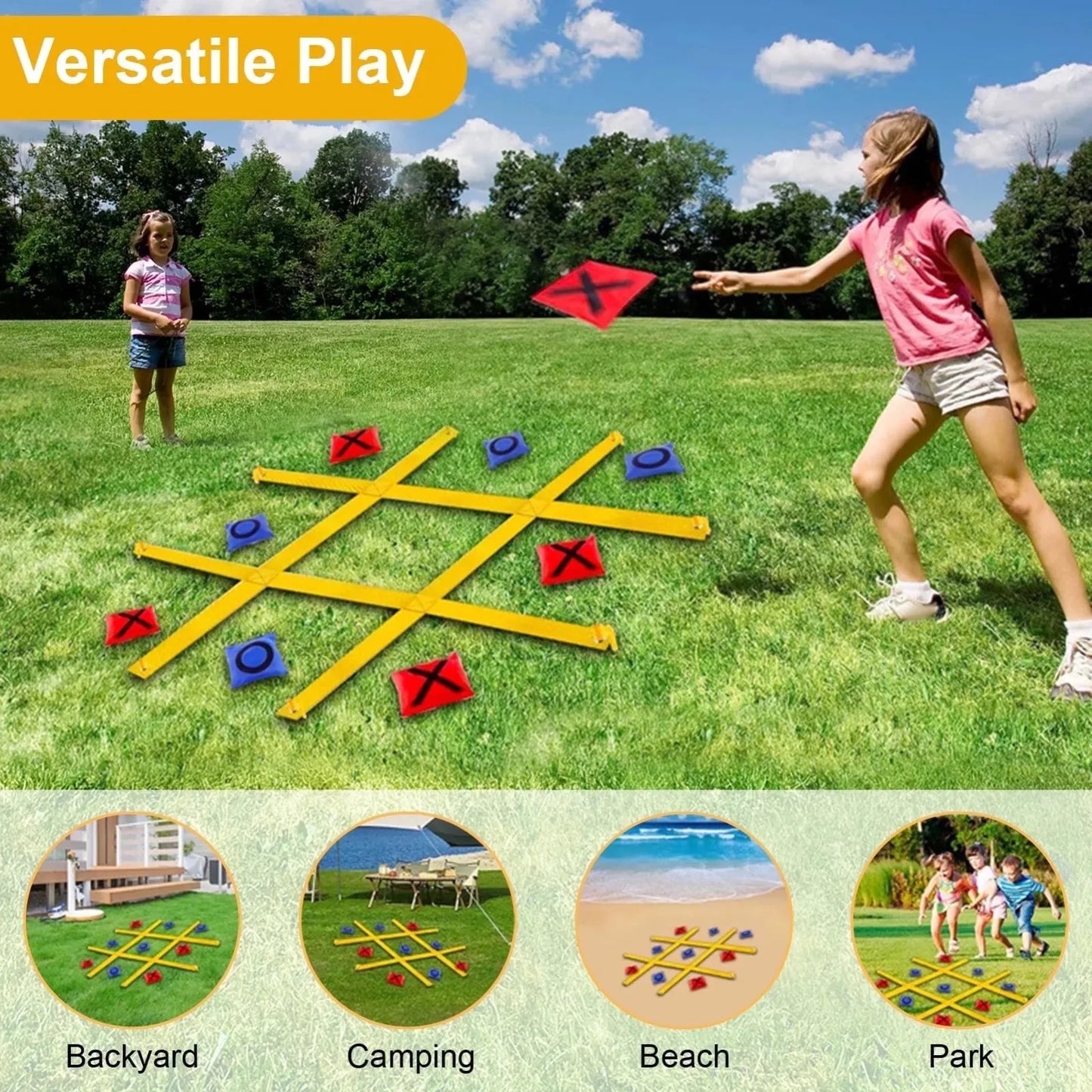 Bean Toss Game Outdoor Play Supplies Outdoor Tossing Game Interactive Fun Activity Equipment For Camping Family Activities Use